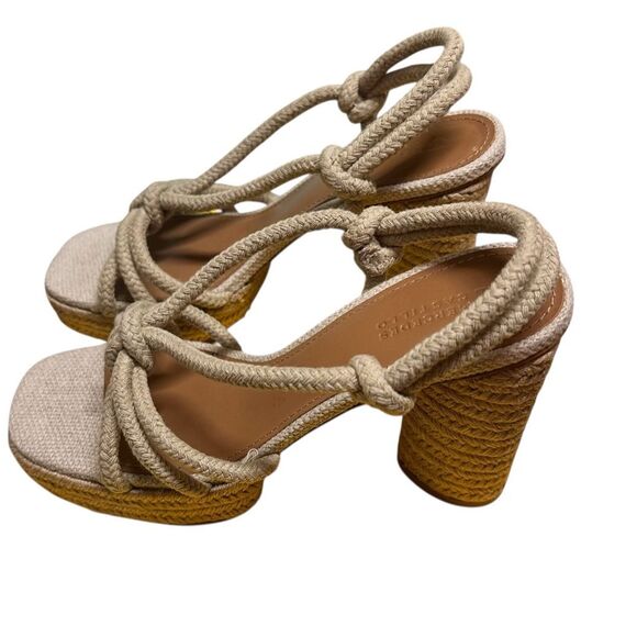 Mercedes Castillo Audra Platform Sandals in Natural NWB Size 8 1/2 - Picture 3 of 9